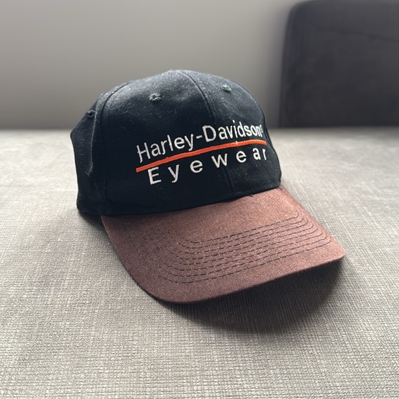 Vintage Harley Davidson Eyewear Snapback Hat / 90s / 100% Cotton - Picture 8 of 8